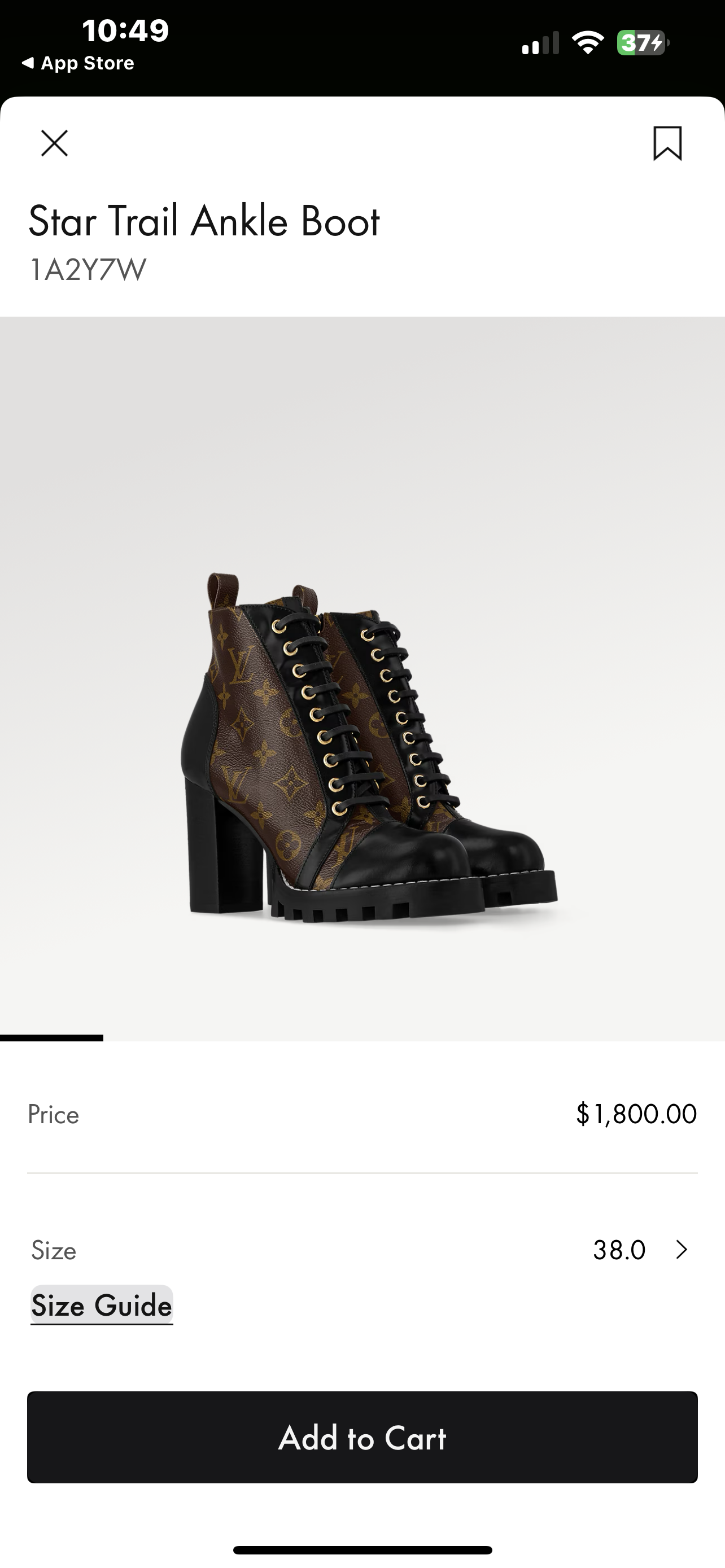 LOUIS VUITTON STAR TRAIL ANKLE BOOTS