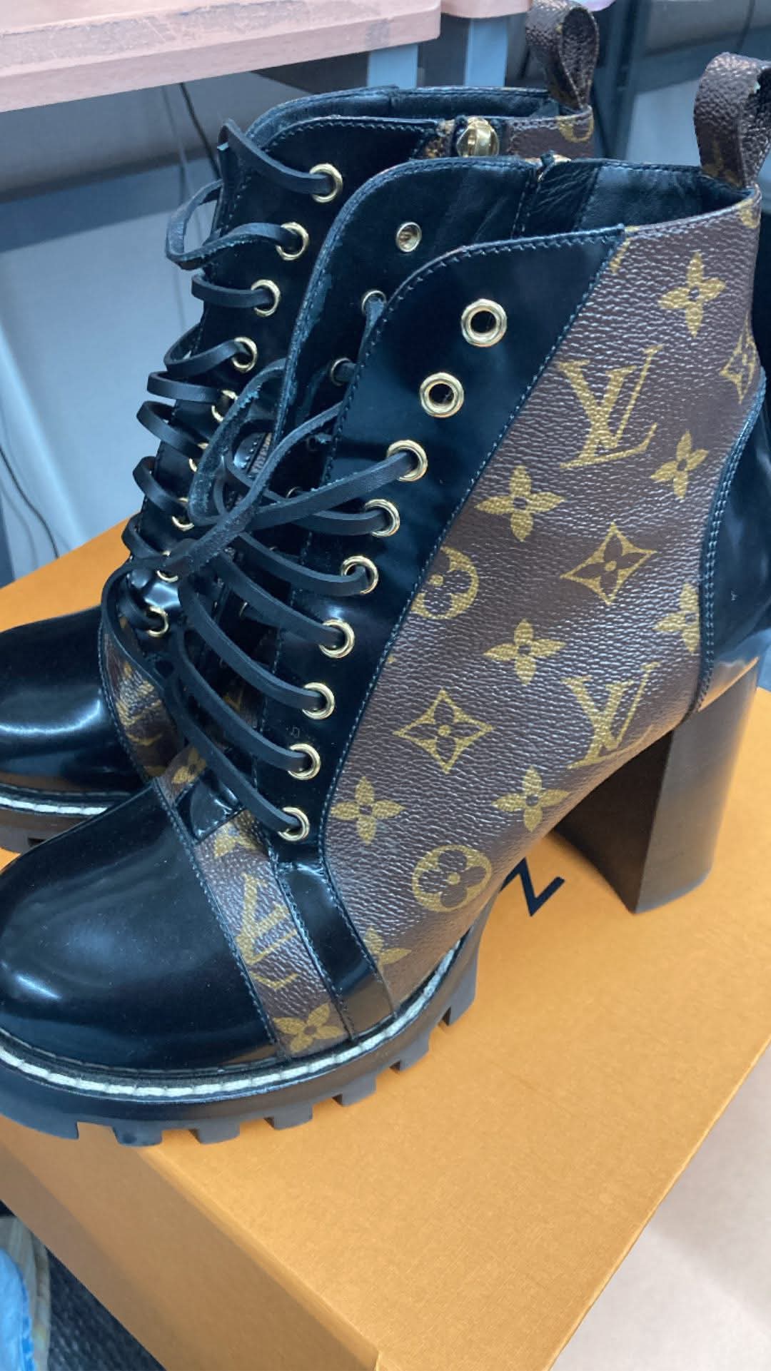 LOUIS VUITTON STAR TRAIL ANKLE BOOTS