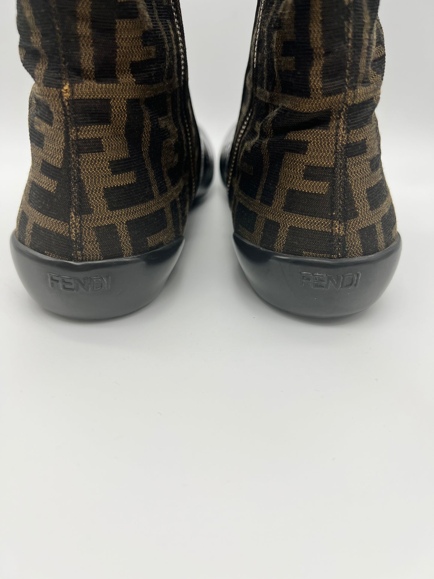 FENDI ZUCCA CALF BOOTS