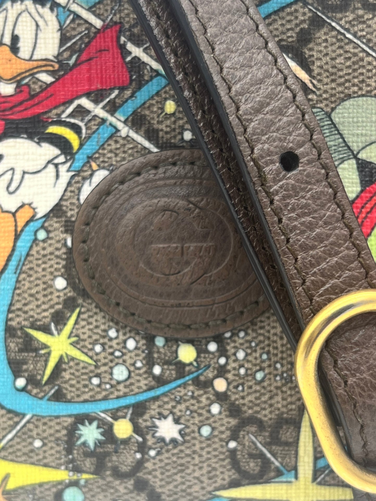 Authentic Gucci Donald Duck Canvas Camera Bag — Rare, Good Condition