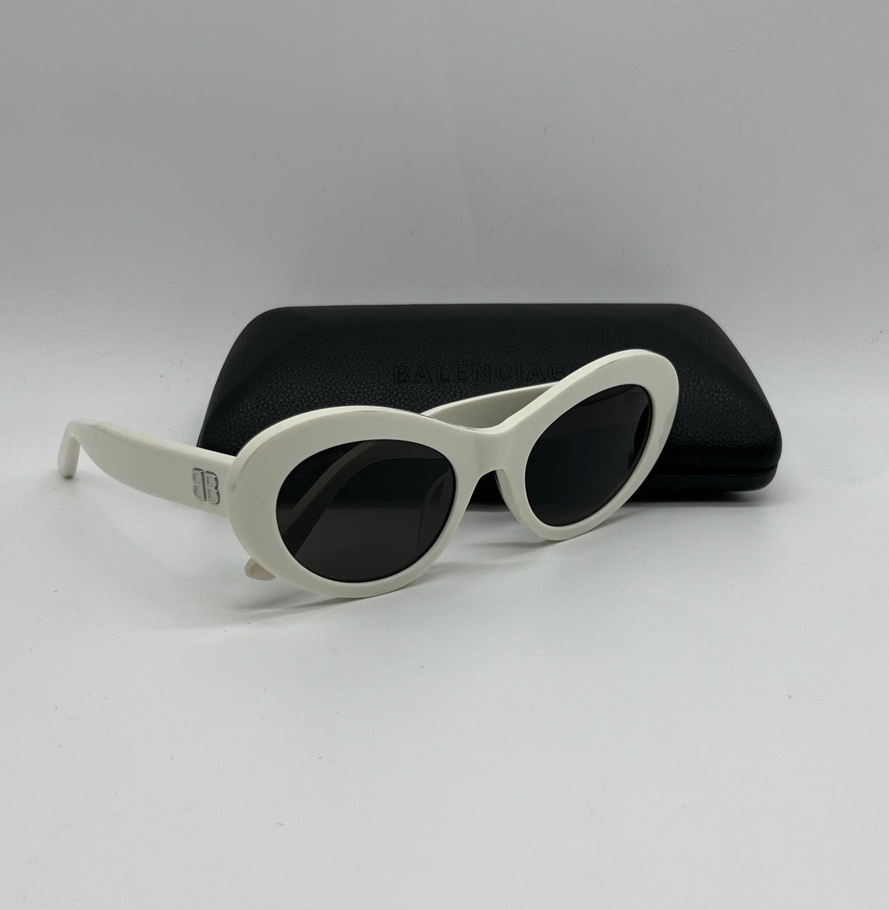 Balenciaga BB0294SK 003 Sunglasses – White | Size 55▫22-145