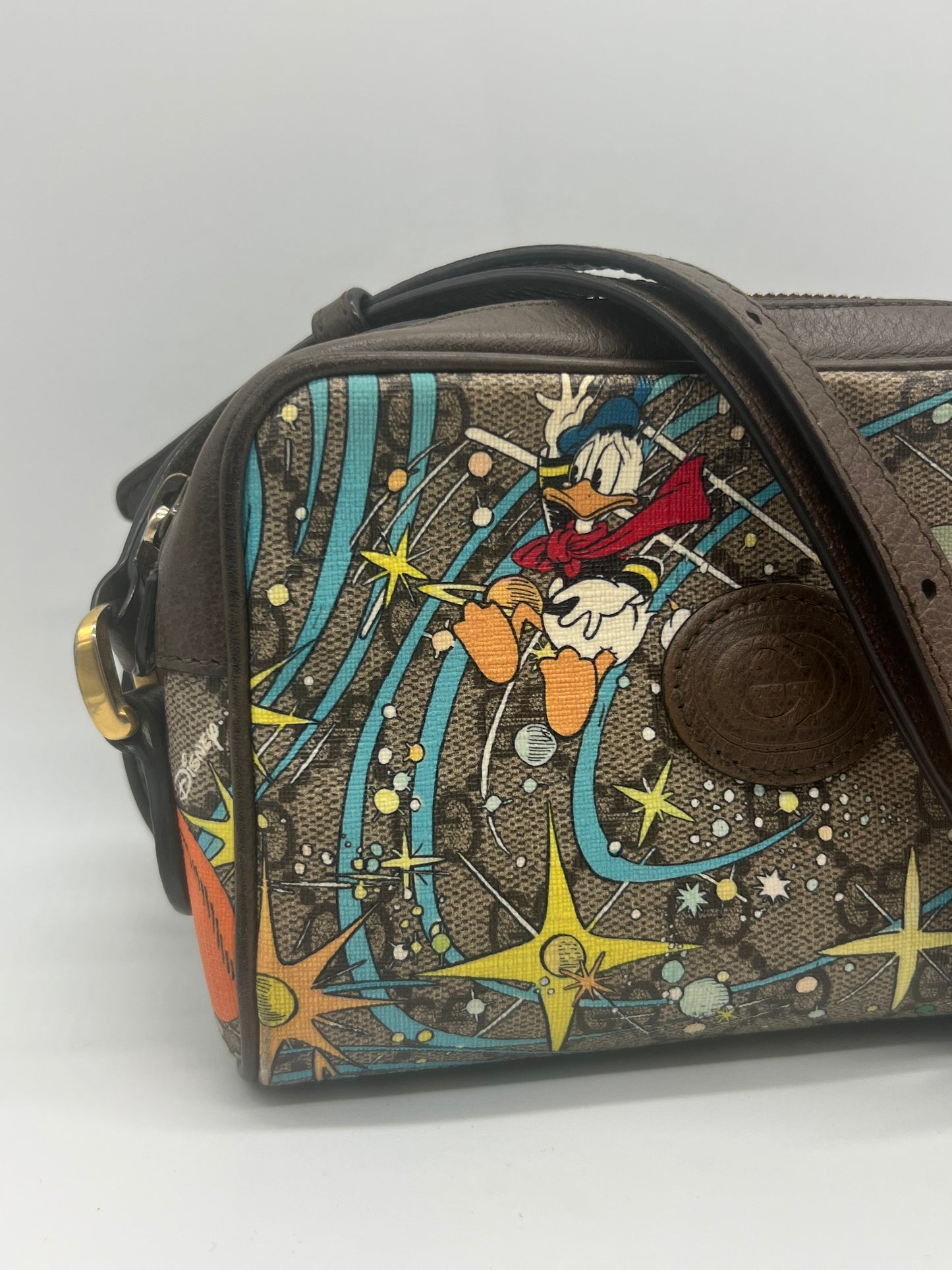 Authentic Gucci Donald Duck Canvas Camera Bag — Rare, Good Condition