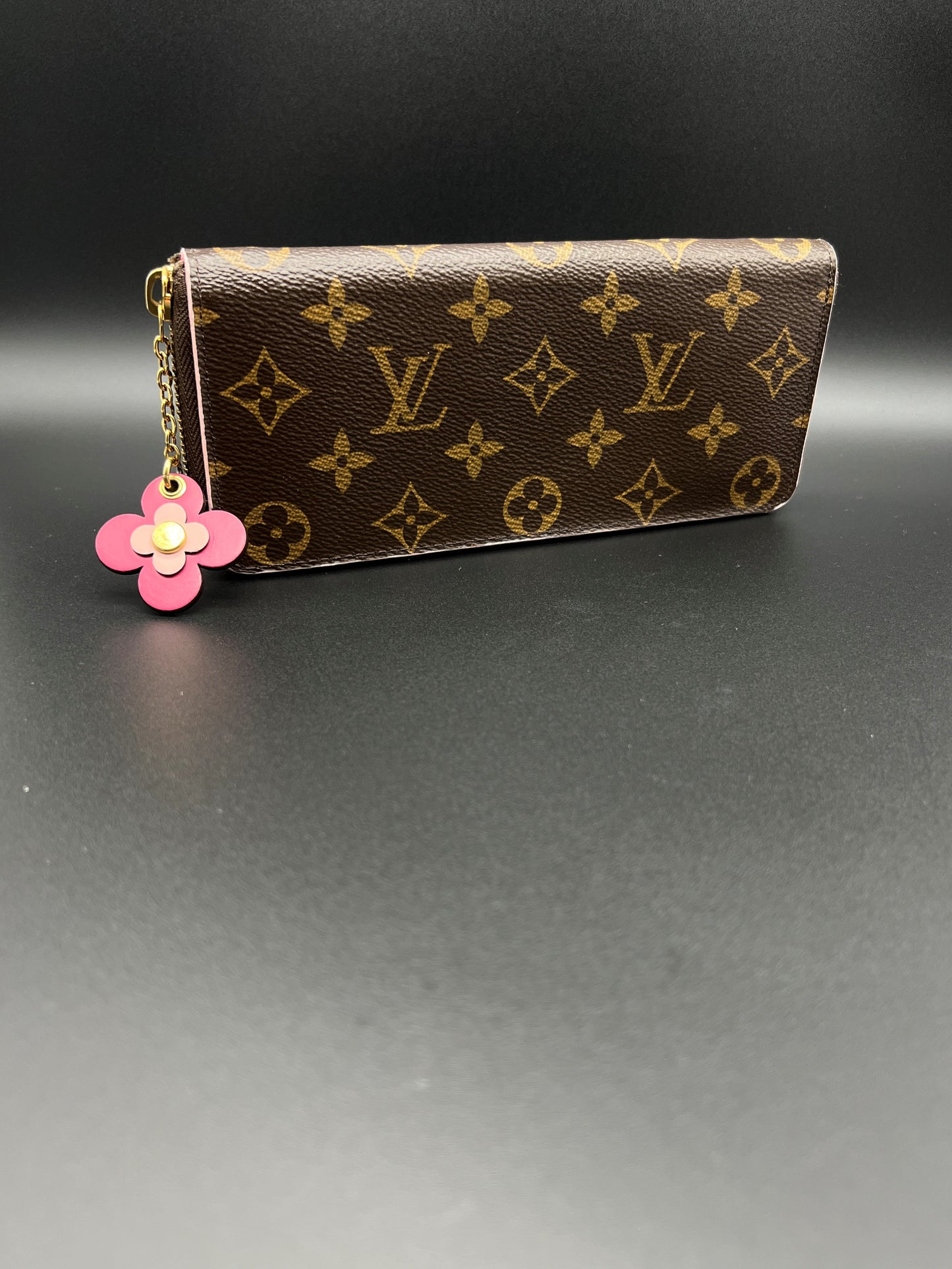 Louis Vuitton Clemence Limited Edition Blooming Flowers Wallet w/ Fuchsia Interior