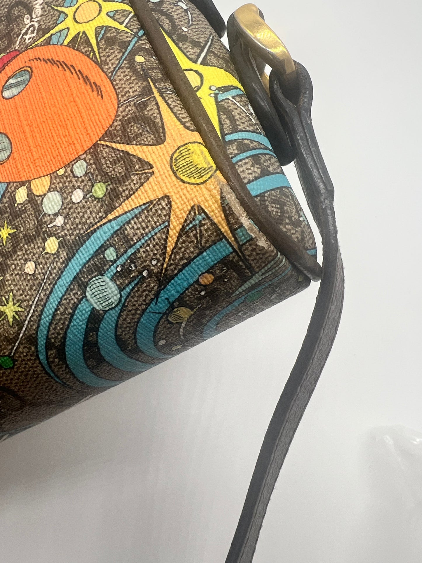Authentic Gucci Donald Duck Canvas Camera Bag — Rare, Good Condition