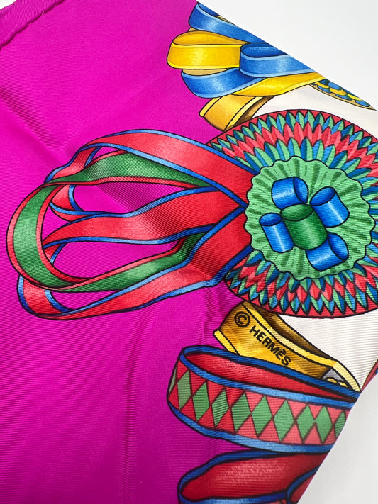 HERMES LES RUBANS DU CHEVAL SILK SCARF