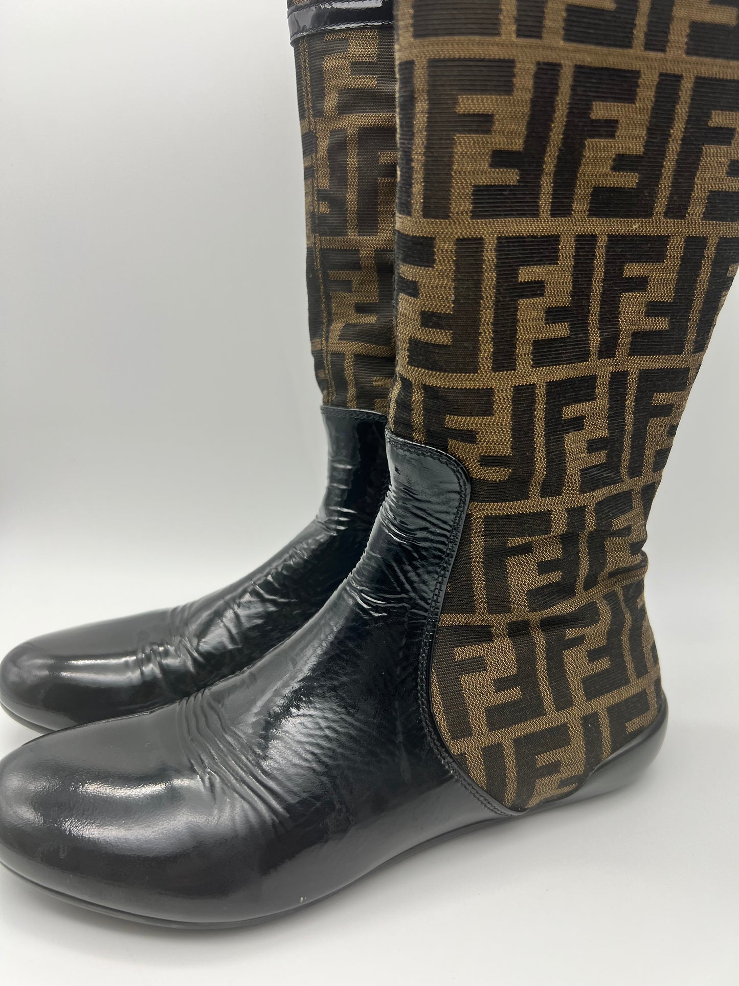 FENDI ZUCCA CALF BOOTS