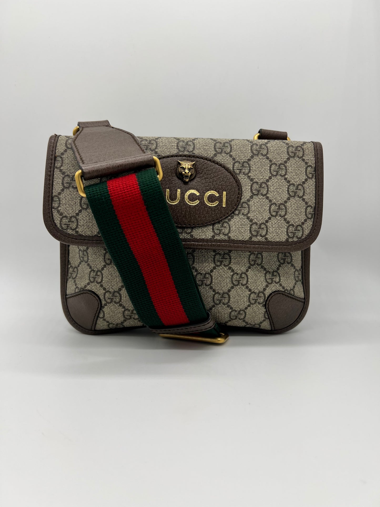 Gucci GG Supreme Neo Vintage Small Messenger Bag – Beige/Brown
