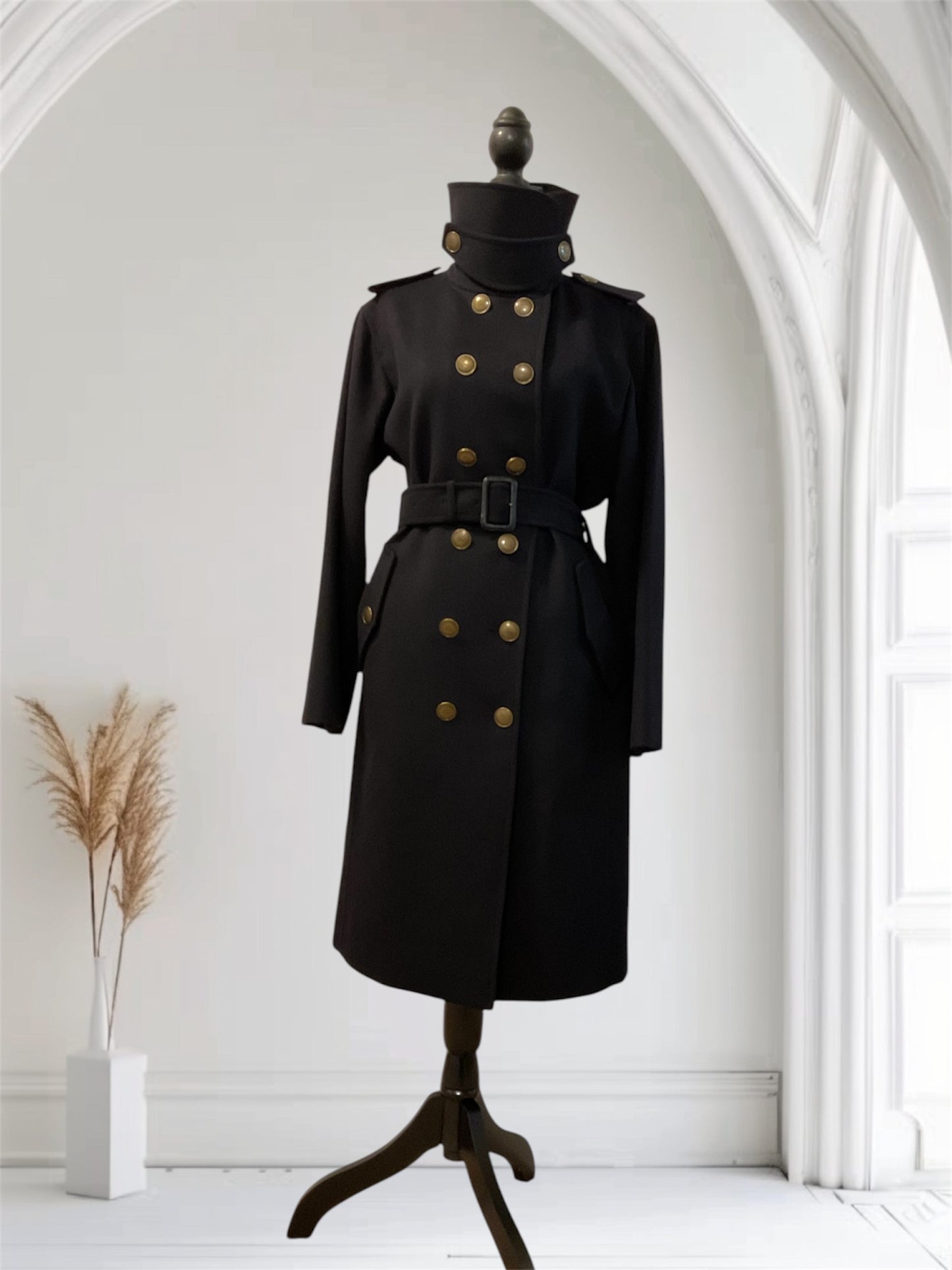 BURBERRY WOOL TRENCH COAT