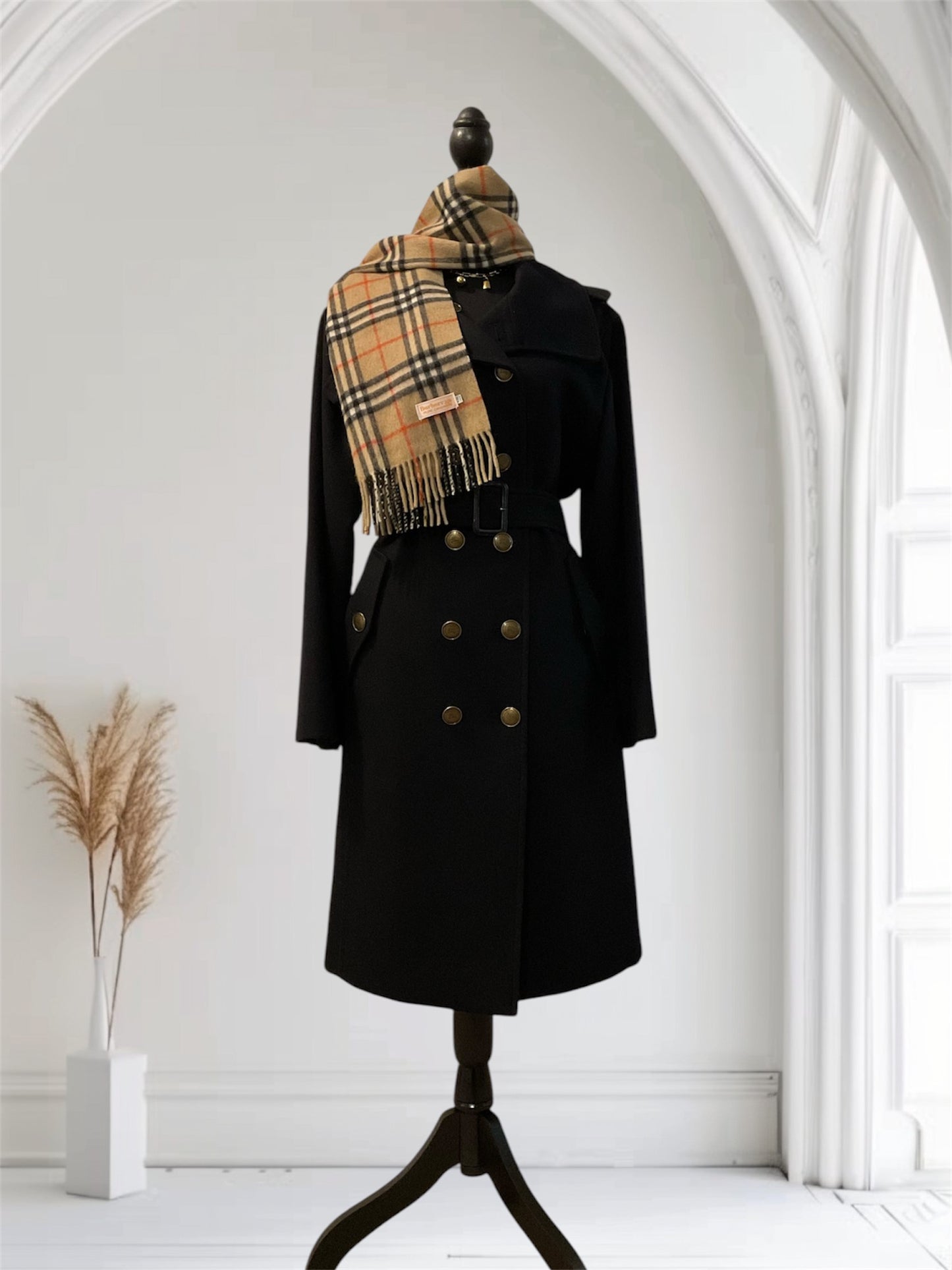 BURBERRY WOOL TRENCH COAT