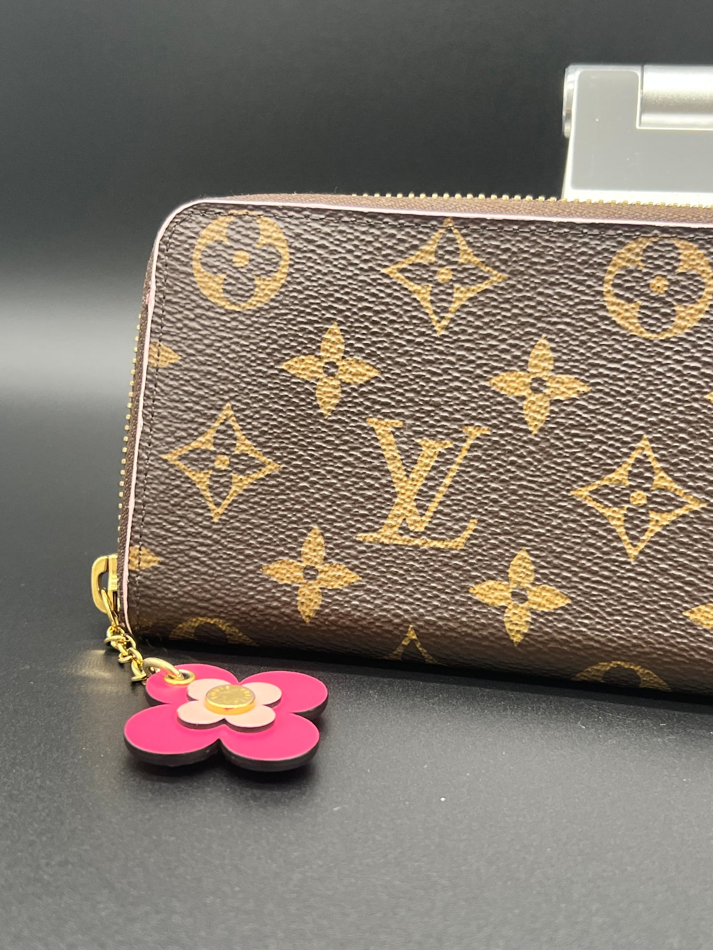 Louis Vuitton Clemence Limited Edition Blooming Flowers Wallet w/ Fuchsia Interior